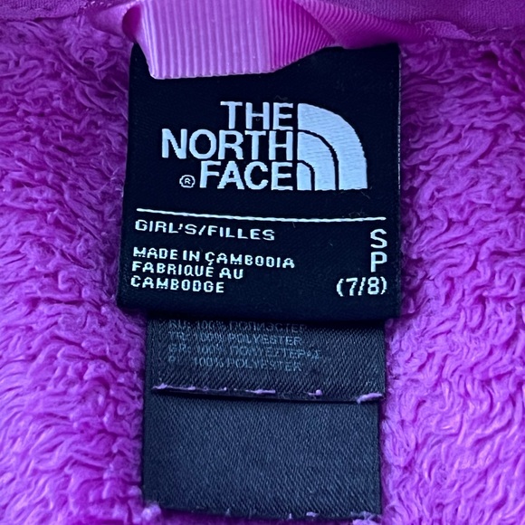 North Face Purple Fleece Girls Size 7/8 - Picture 5 of 5